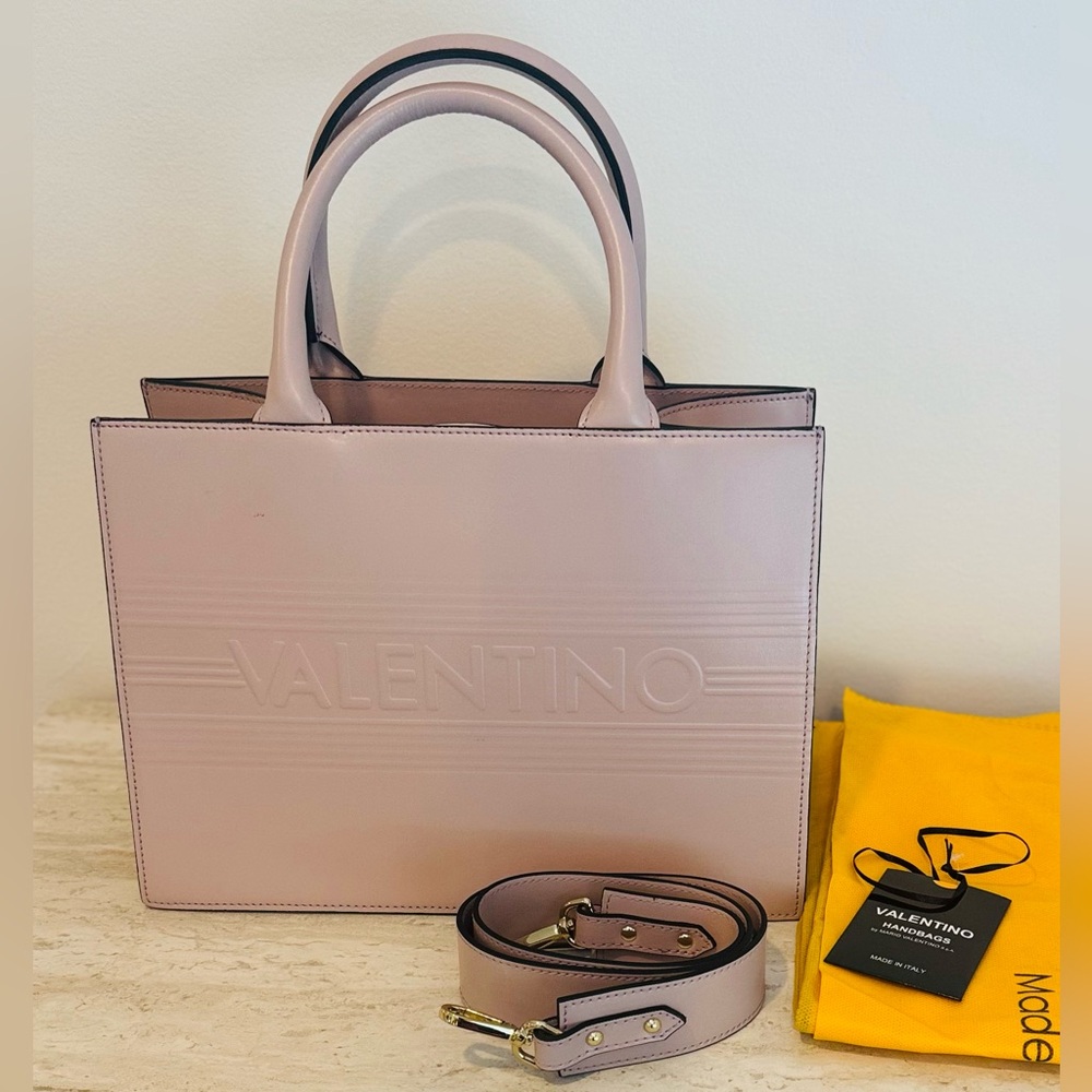 VALENTINO BY MARIO VALENTINO
Marie Logo Leather Top Handle Bag